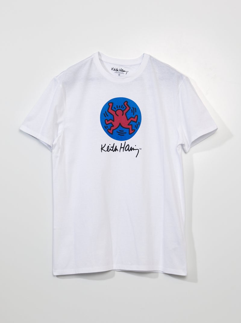 T-shirt en jersey 'Keith Haring Foundation' blanc - Kiabi
