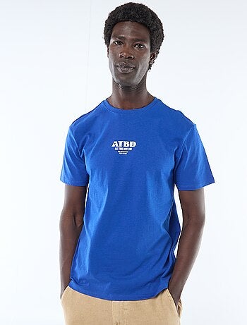 T-shirt en jersey manches courtes imprimé recto/verso