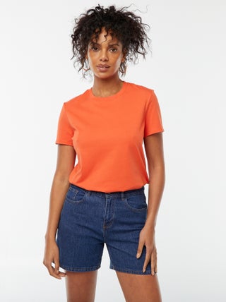 T-shirt en jersey manches courtes