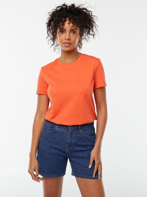 T-shirt en jersey manches courtes - Kiabi