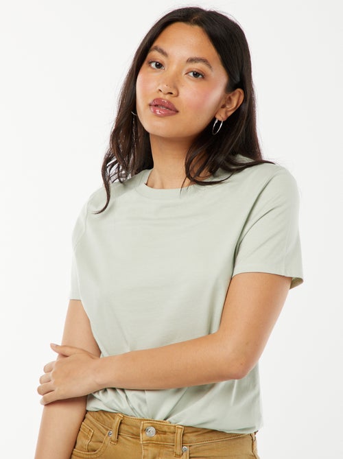T-shirt en jersey manches courtes - Kiabi