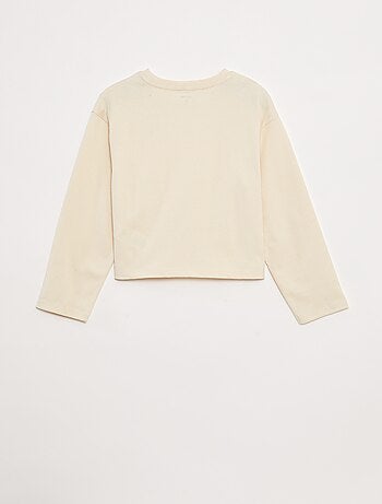 T-shirt en jersey manches longues