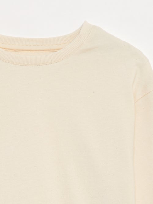 T-shirt en jersey manches longues - Kiabi