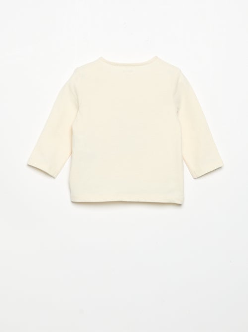 T-shirt en jersey manches longues - Kiabi