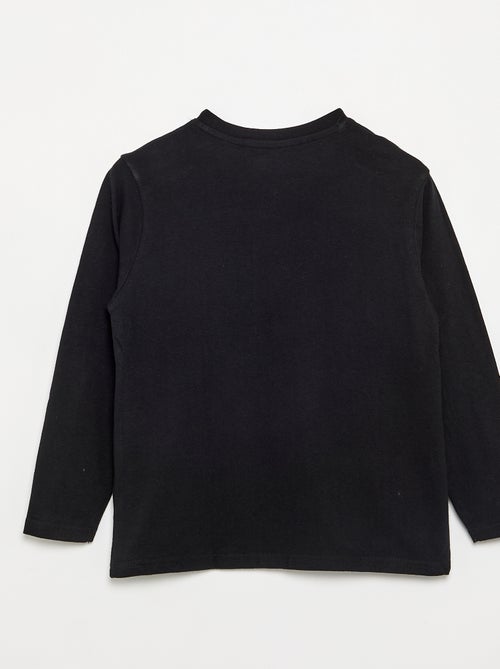 T-shirt en jersey manches longues - Kiabi