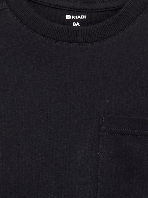 T-shirt en jersey manches longues - Kiabi