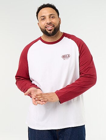 T-shirt en jersey manches longues raglan