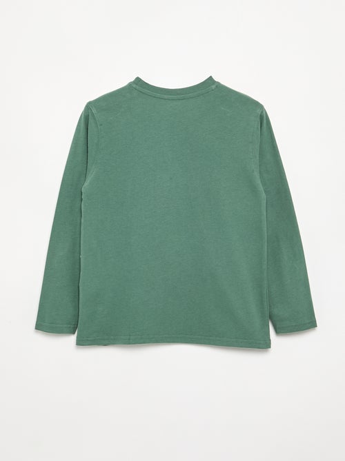 T-shirt en jersey manches longues - Kiabi