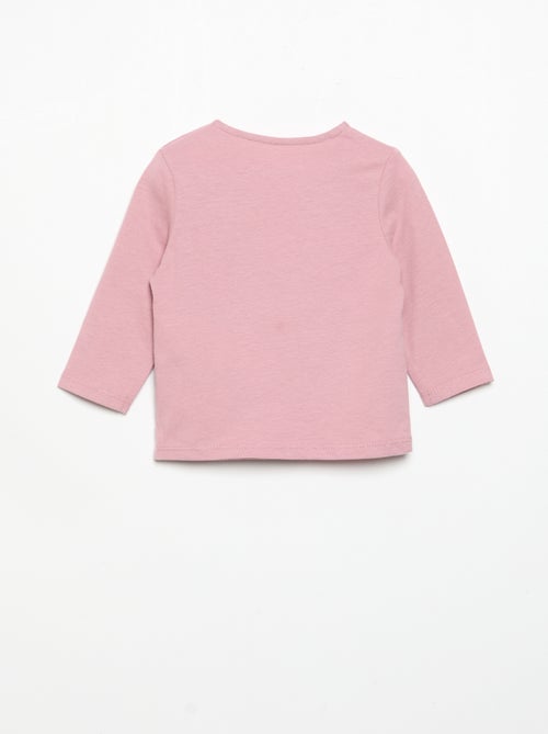 T-shirt en jersey manches longues - Kiabi