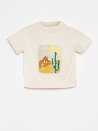 T-shirt en jersey rayé manches courtes
