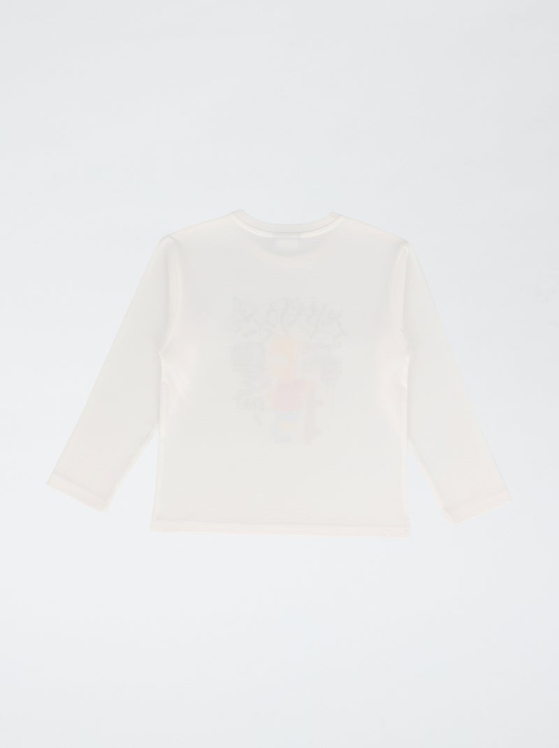 T-shirt en jersey 'SImpson' 'Bart' Blanc - Kiabi