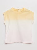 T-shirt en jersey tie and dye Jaune - Kiabi