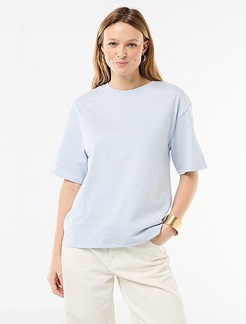 T-shirt en jersey rayé à manches courtes