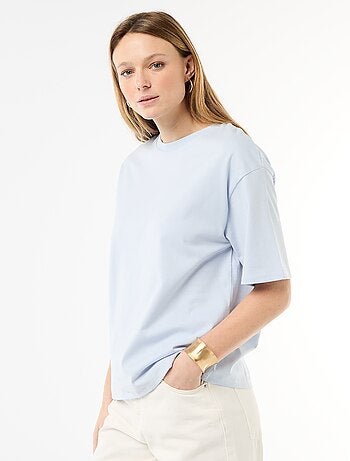 T-shirt en jersey rayé à manches courtes