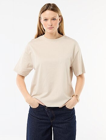 T-shirt en jersey rayé à manches courtes