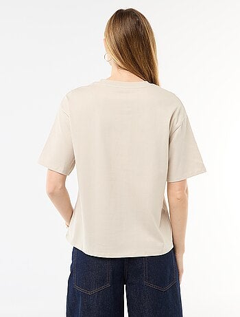 T-shirt en jersey rayé à manches courtes