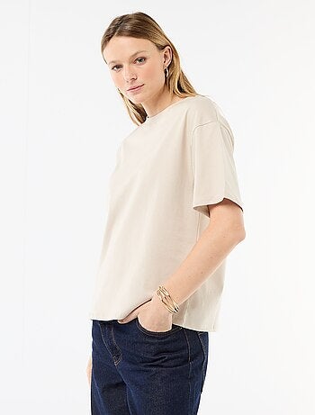 T-shirt en jersey rayé à manches courtes