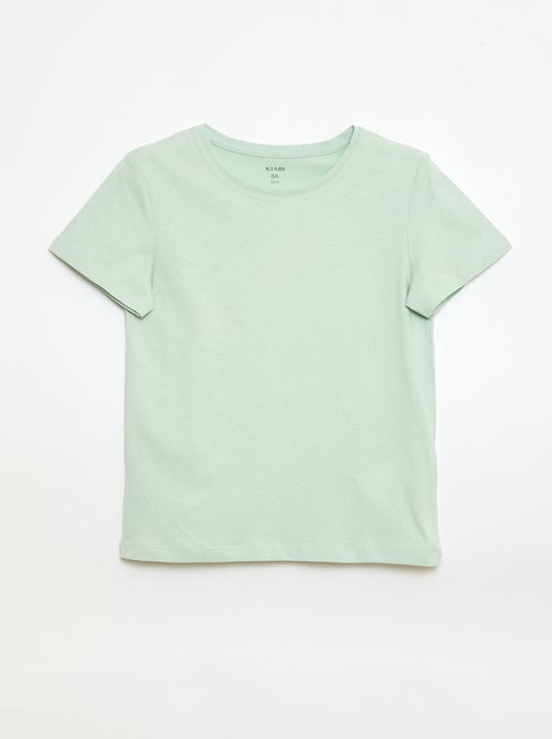 T-shirt en jersey uni - Kiabi