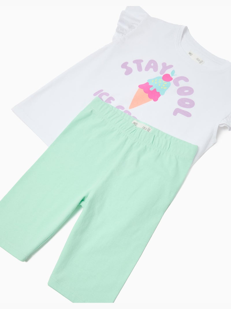 T-shirt en leggings set, MO Fashion Wit - Kiabi