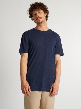 T-shirt en lin mélangé