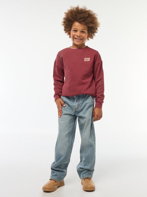 T-shirt en maille avec broderie - Kiabi