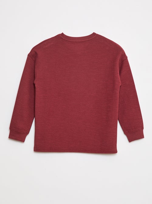 T-shirt en maille avec broderie - Kiabi