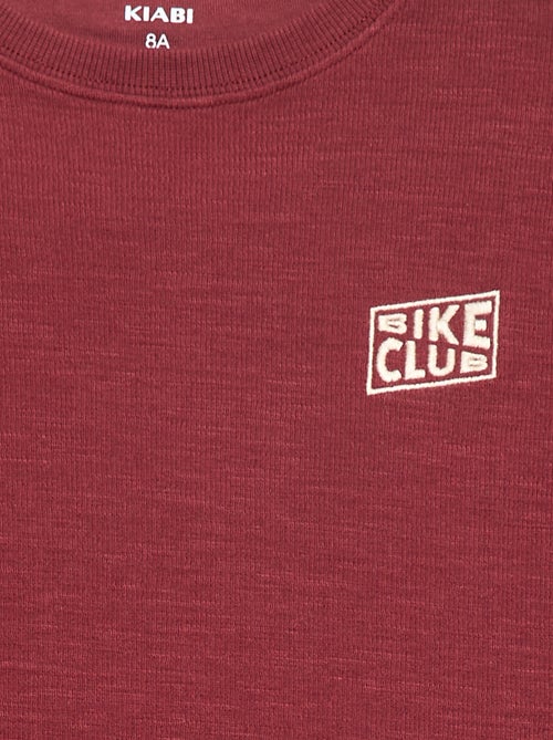 T-shirt en maille avec broderie - Kiabi