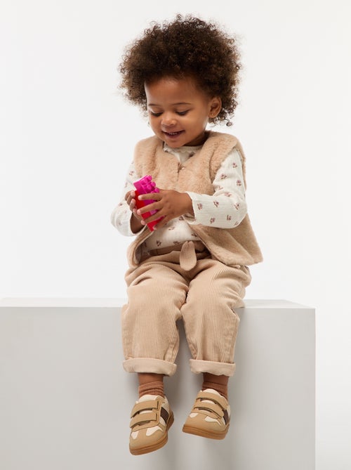 T-shirt en maille côtelée - Kiabi