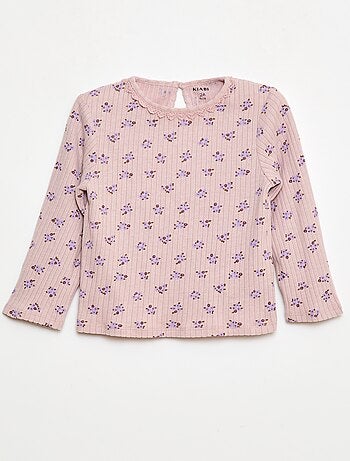 T-shirt en maille côtelée