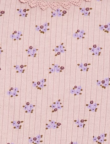 T-shirt en maille côtelée