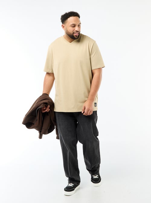 T-shirt en maille jersey à manches courtes - Kiabi