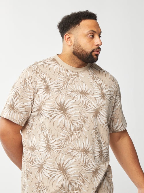 T-shirt en maille jersey imprimé avec manches courtes - Kiabi