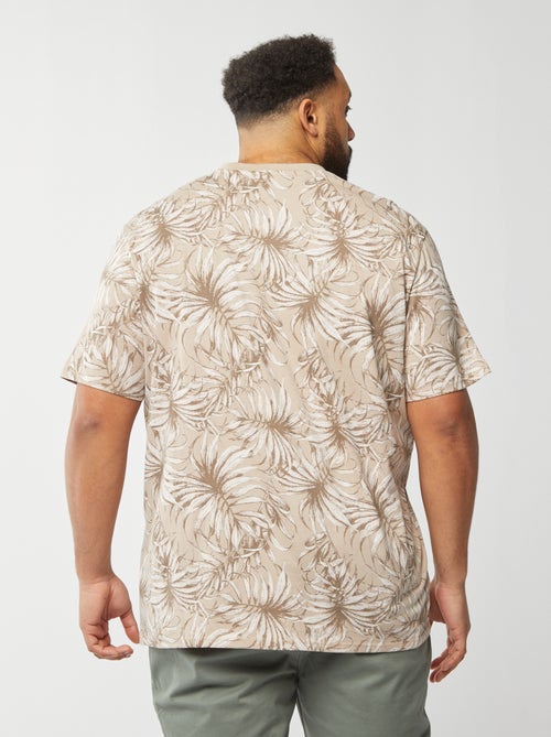 T-shirt en maille jersey imprimé avec manches courtes - Kiabi