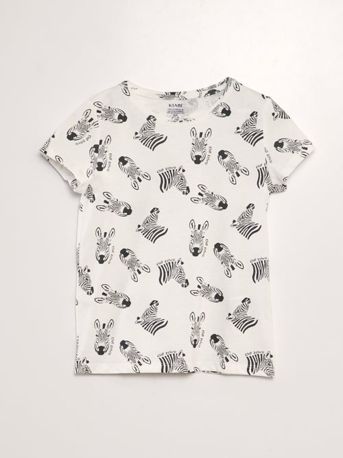 T-shirt en maille jersey imprimé - Kiabi