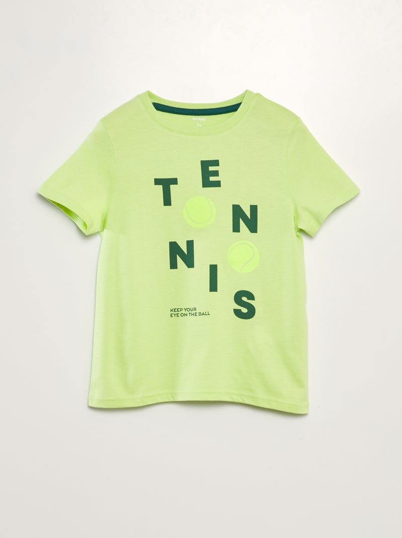 T-shirt en maille jersey imprimé Vert - Kiabi