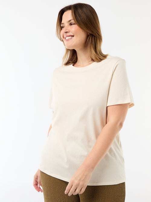 T-shirt en maille jersey manches courtes - Kiabi