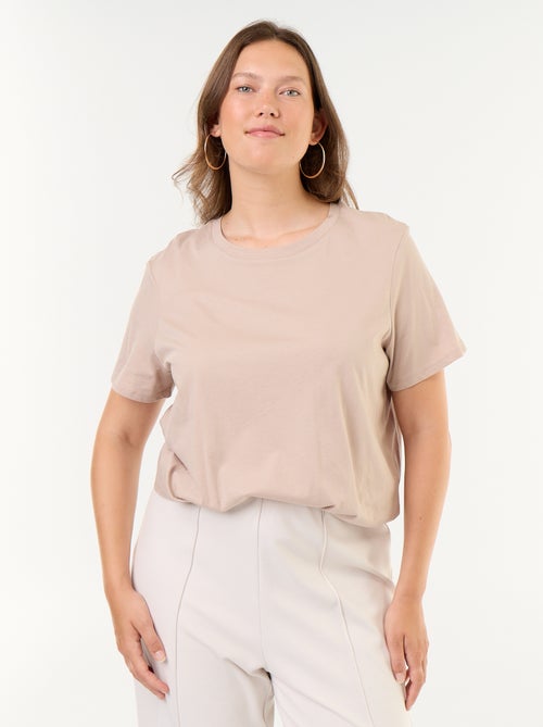 T-shirt en maille jersey manches courtes - Kiabi