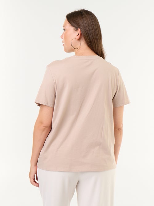T-shirt en maille jersey manches courtes - Kiabi