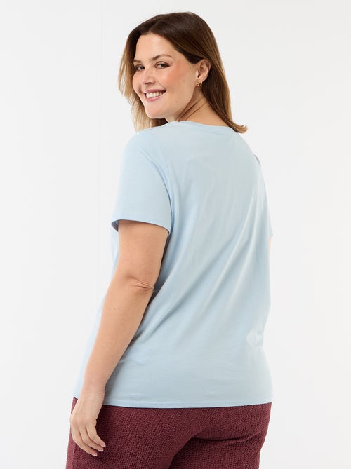 T-shirt en maille jersey manches courtes - Kiabi