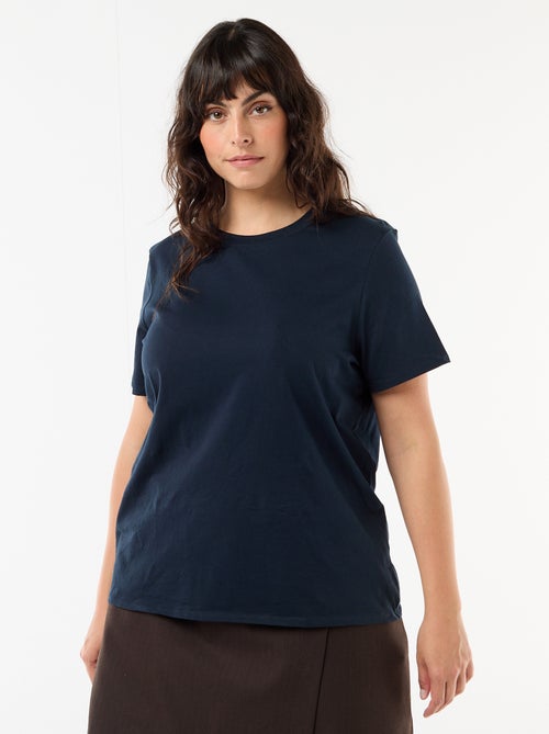 T-shirt en maille jersey manches courtes - Kiabi