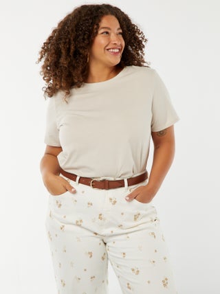 T-shirt en maille jersey manches courtes