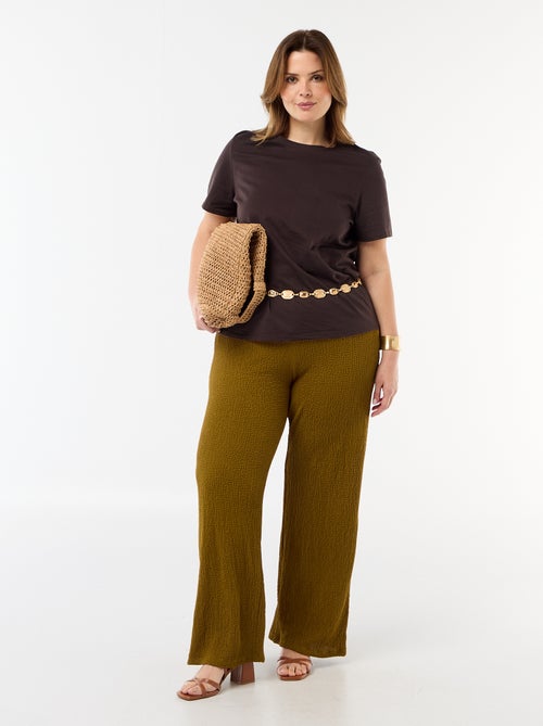 T-shirt en maille jersey manches courtes - Kiabi