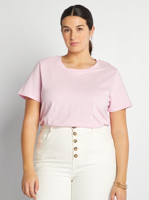 T-shirt en maille jersey manches courtes - Kiabi