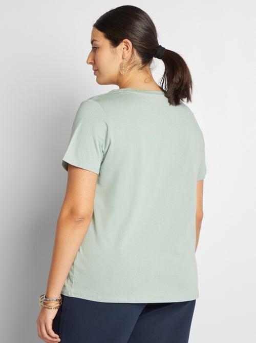 T-shirt en maille jersey manches courtes - Kiabi