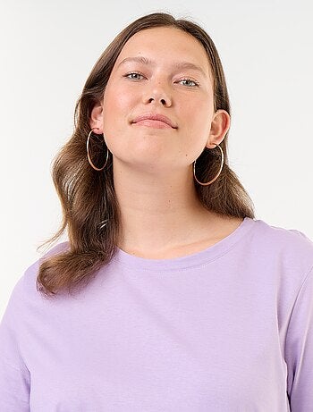 T-shirt en maille jersey manches courtes