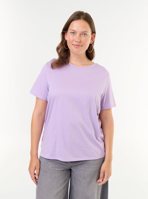T-shirt en maille jersey manches courtes - Kiabi