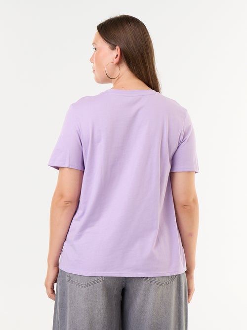 T-shirt en maille jersey manches courtes - Kiabi