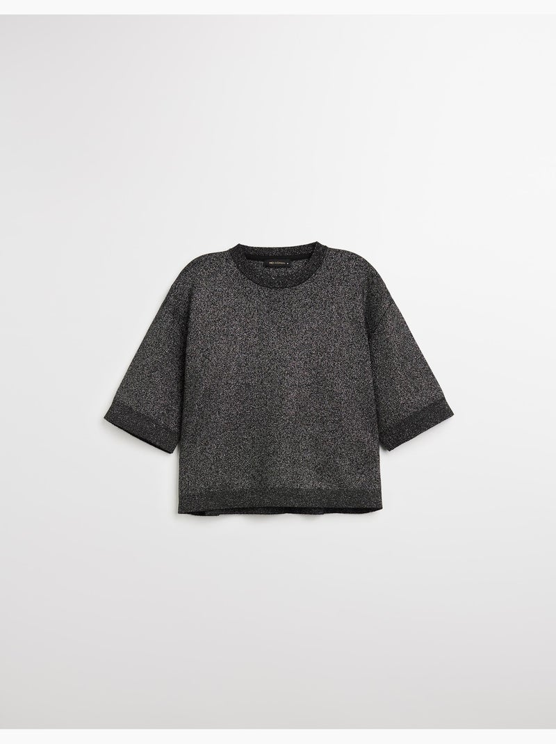 T-shirt en maille, MO Fashion Noir - Kiabi