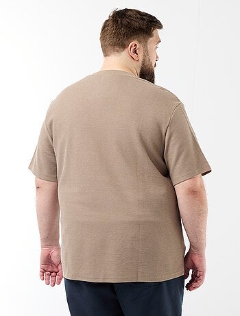 T-shirt en maille piquée manches courtes