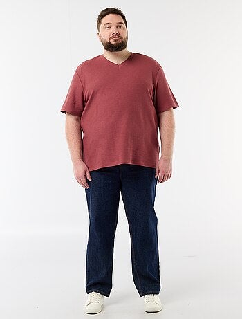 T-shirt en maille piquée manches courtes